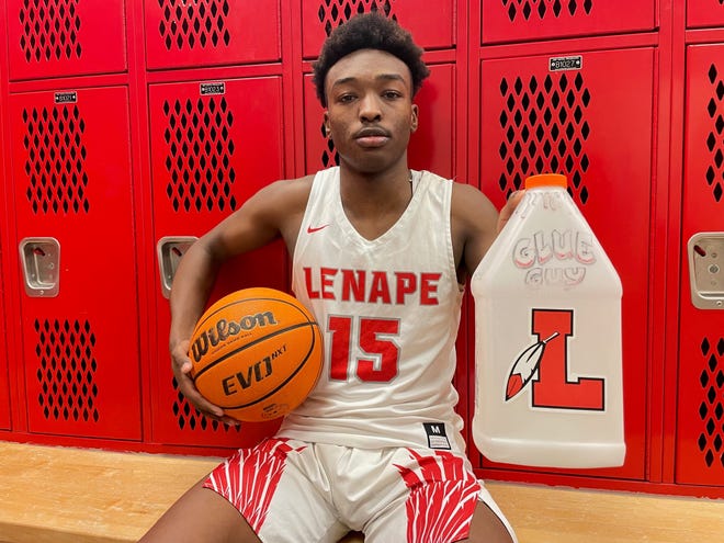 Lenape senior James Wright scored 12 of his 14 points in the second half as Lenape held off Eastern 56-48 in the South Jersey Group 4 semifinals on Saturday. He was named the Glue Guy of the Game for his effort.