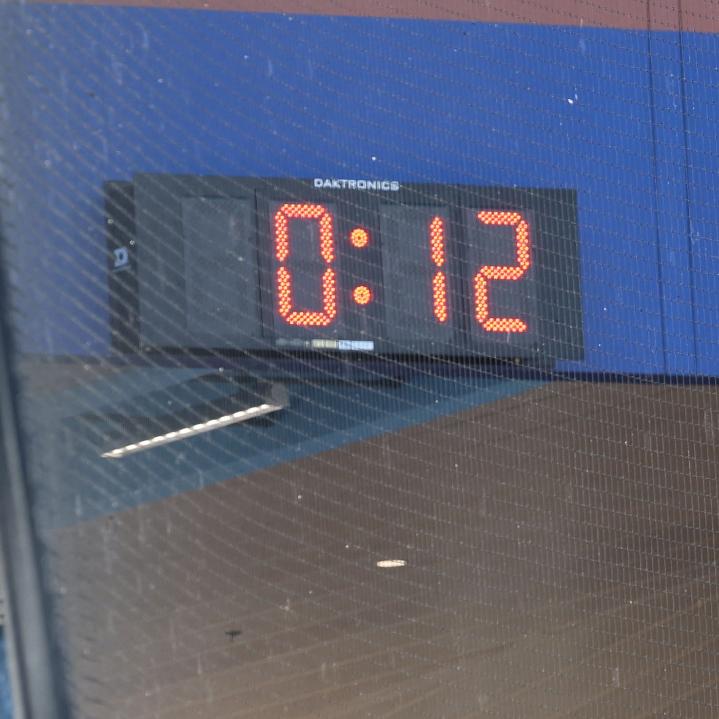 A view of the pitch clock during Saturday's game between the Braves and Red Sox.