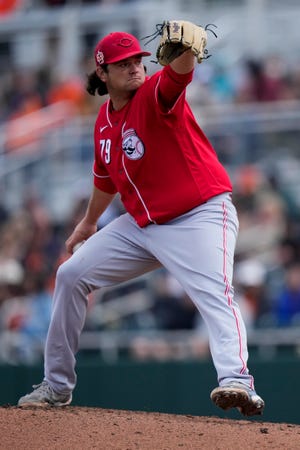 Reds reliever Ian Gibaut pitched for Great Britain in the World Baseball Classic.