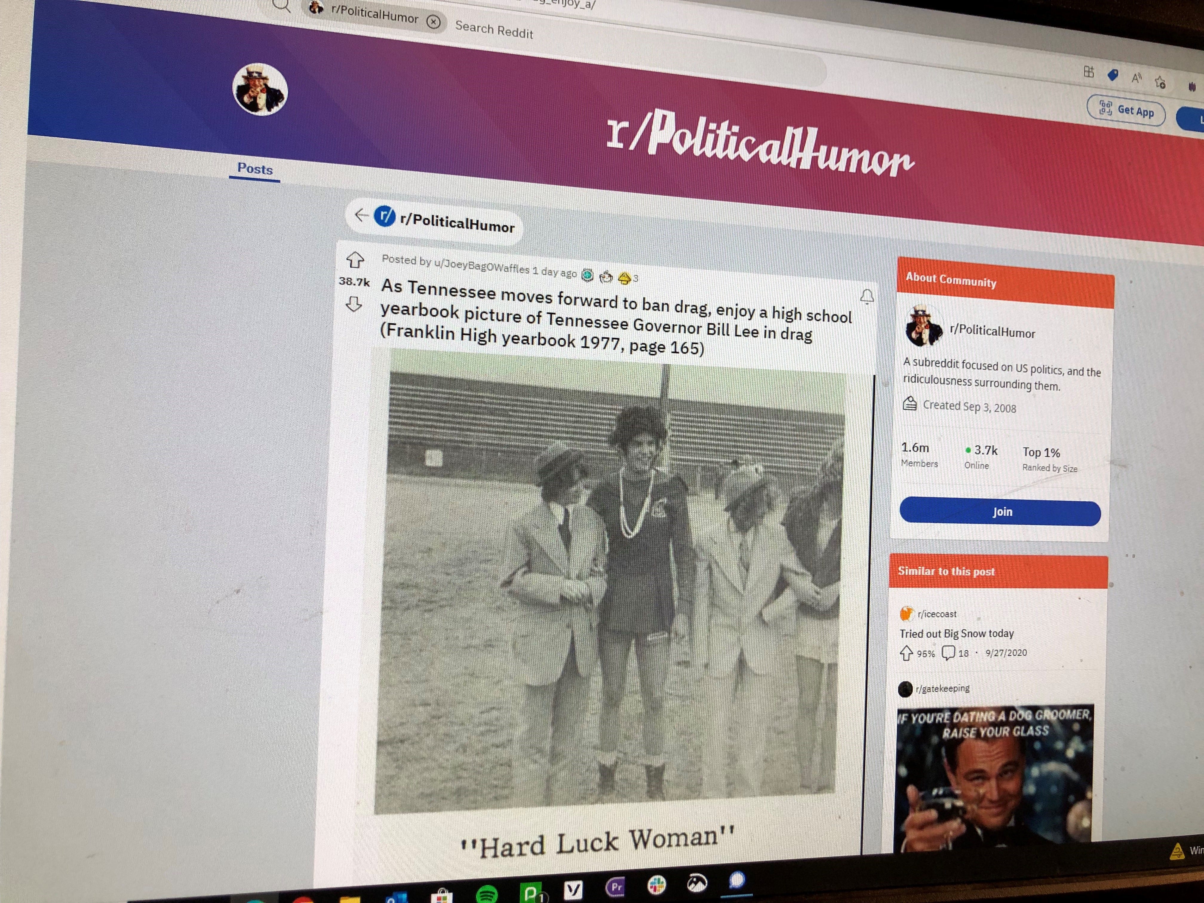 Tennessee drag bill: Gov. Bill Lee to sign as yearbook photo resurfaces