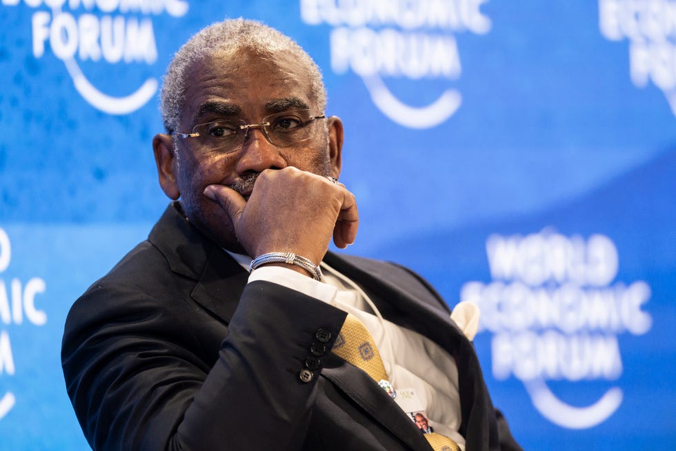 Rep. Gregory W. Meeks, D-NY, participates in a panel session during the 51st annual meeting of the World Economic Forum, WEF, in Davos, Switzerland, on May 24.