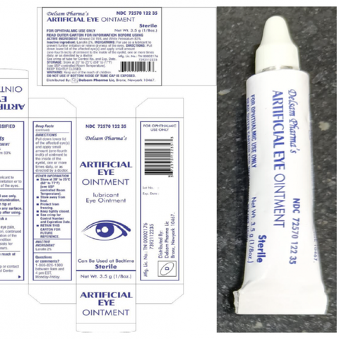 The recall of Delsam Pharma's eye ointment builds 