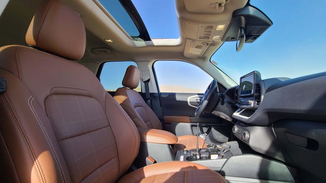 The 2023 Ford Bronco Sport Heritage Limited Edition offers a sunroof and leather seats and sophisticated torque vectoring drivetrain for $46k.