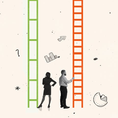 Women are outnumbered 5 to 1 in senior leadership,