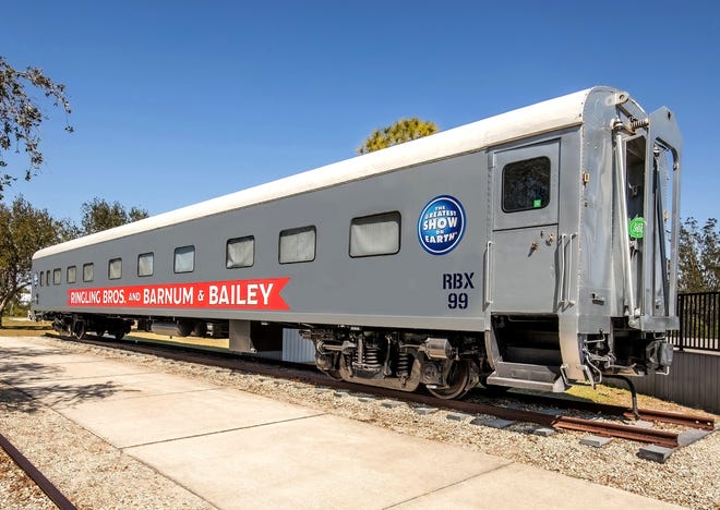 The Circus Train Car Museum is housed in a former sleeper car once used by the Ringling Bros. and Barnum & Bailey Circus and is located at the Historic Venice Train Depot, 303 E. Venice Ave.