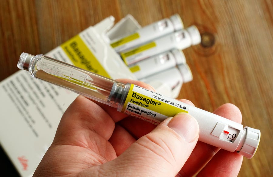 Boxes of BASAGLAR a prefilled insulin KwikPen from manufacturer Eli Lilly seen at a home in Georgia. Eli Lilly said Wednesday it would cut the price of insulin, capping the monthly out-of-pocket cost of the lifesaving drug at $35.