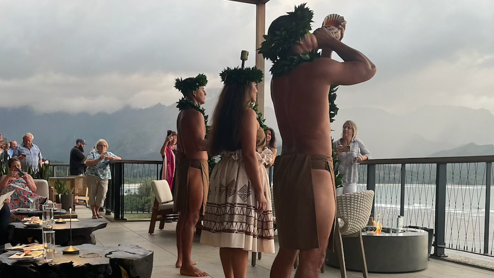 At Welina Terrace, there's a daily sunset ceremony where Native Hawaiian staff give gratitude for the stunning beauty that surrounds the hotel.