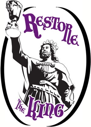 The Restore the King logo.