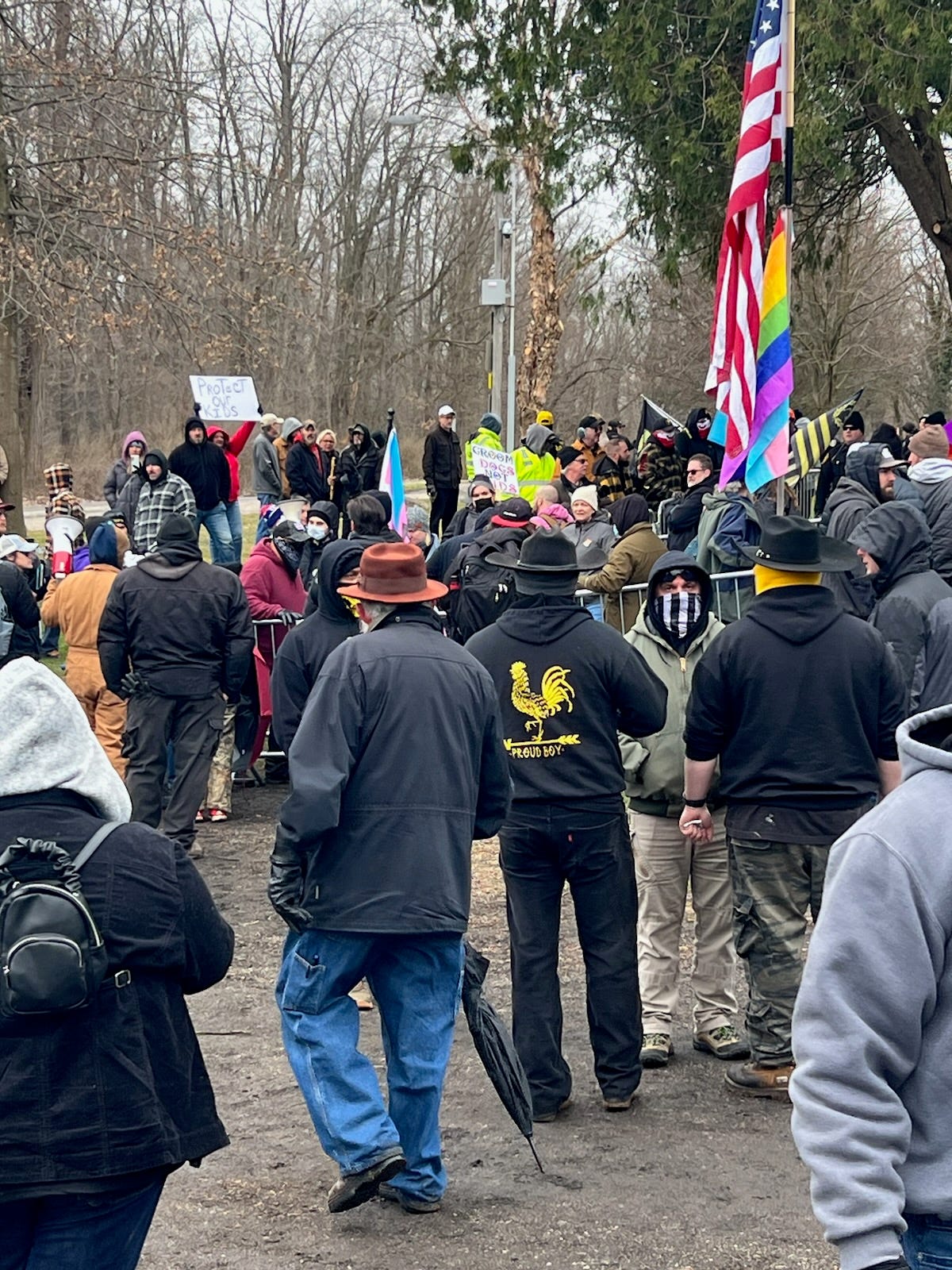 Nazi salutes, pepper spray and pistols: Ohio drag event devolves into an extremist melee