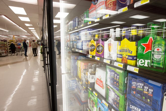 Alcoholic beverages, like the varieties of beer, hard seltzers and ciders offered at Seabrook Apple Market in Topeka, may soon be offered through home delivery as the topic is taken up in the Kansas Legislature.