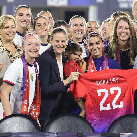 Members of U.S. Soccer, the U.S. Women's National 