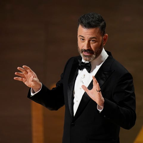 Jimmy Kimmel delivers the opening monologue at Sun