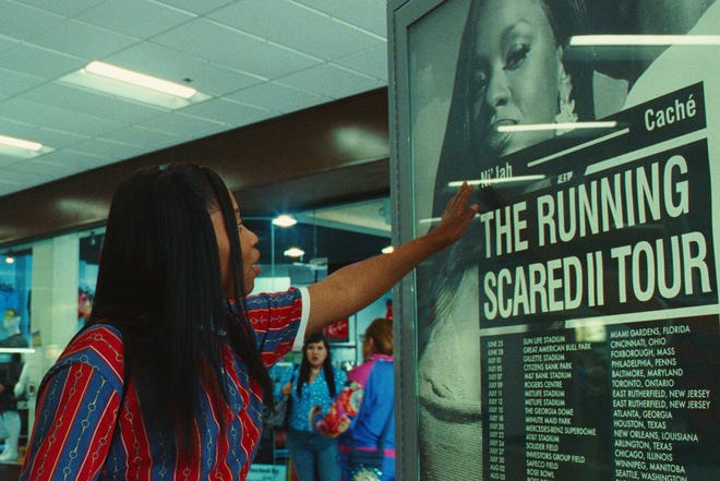 Dre (Dominique Fishback) is a stan-turned-serial killer in Prime Video's "Swarm."