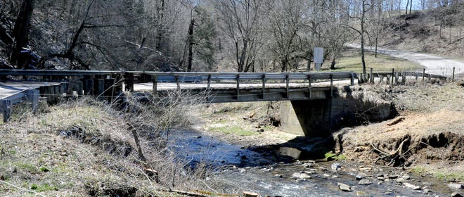 A bridge to be replaced in Holmes County on Township Road 123.