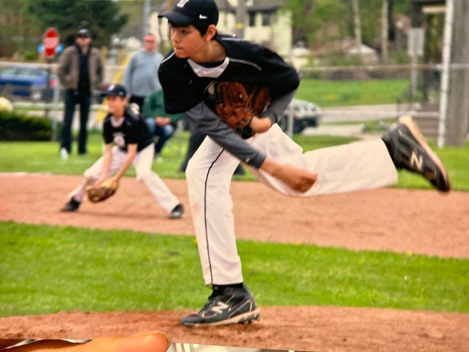 Before Zach Edey started playing basketball, he was a standout pitcher and first baseman.