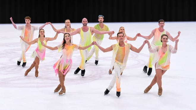 The Ice Dance International company performs Douglas Webster’s "In The Light."