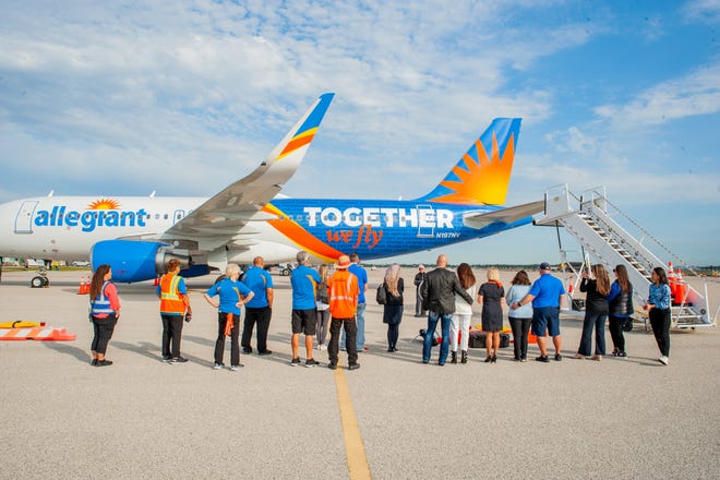 Allegiant has unveiled a "one-of-a-kind" design for its newest plane that will be based at Punta Gorda Airport. The company is also developing Sunseeker Charlotte Harbor as its first resort hotel.