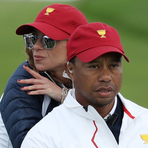 Tiger Woods and Erica Herman in 2017.