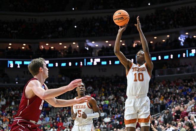 Senior guard Jabari Rice nailed seven treys in 10 attempts to lead Texas to an 81-61 win over Colgate in the first round of the NCAA Tournament. As a team, Texas tied a school NCAA postseason record with 13 made 3-point shots.