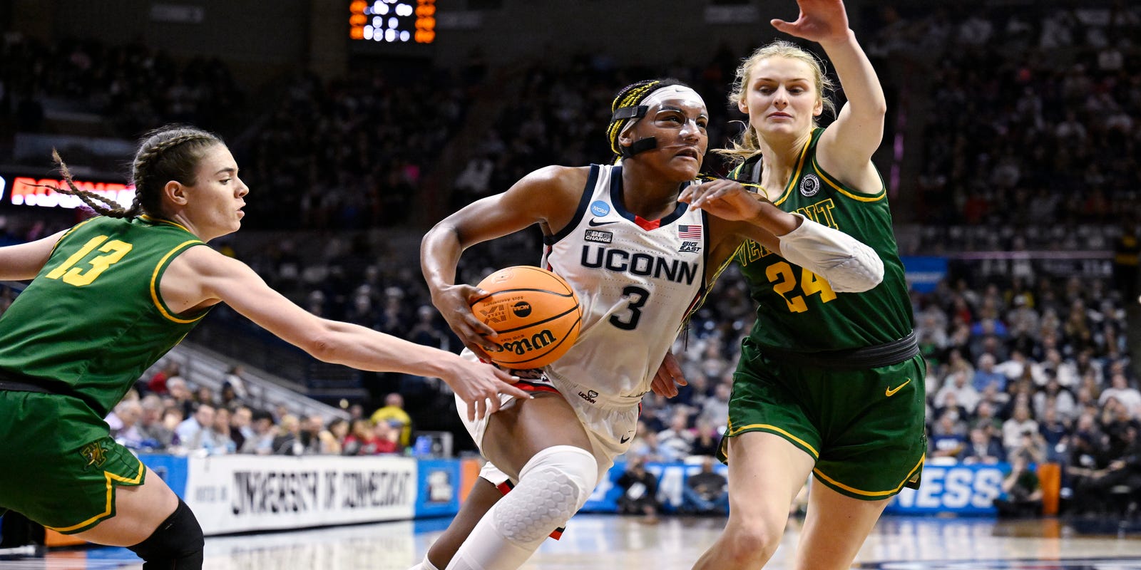 UConn overwhelms Vermont women’s basketball in NCAA Tournament