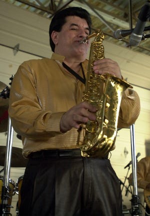 Fito Olivares performs during the Cinco de Mayo celebration held at Rosedale Park Sunday May 5, 2002 in San Antonio, Texas.