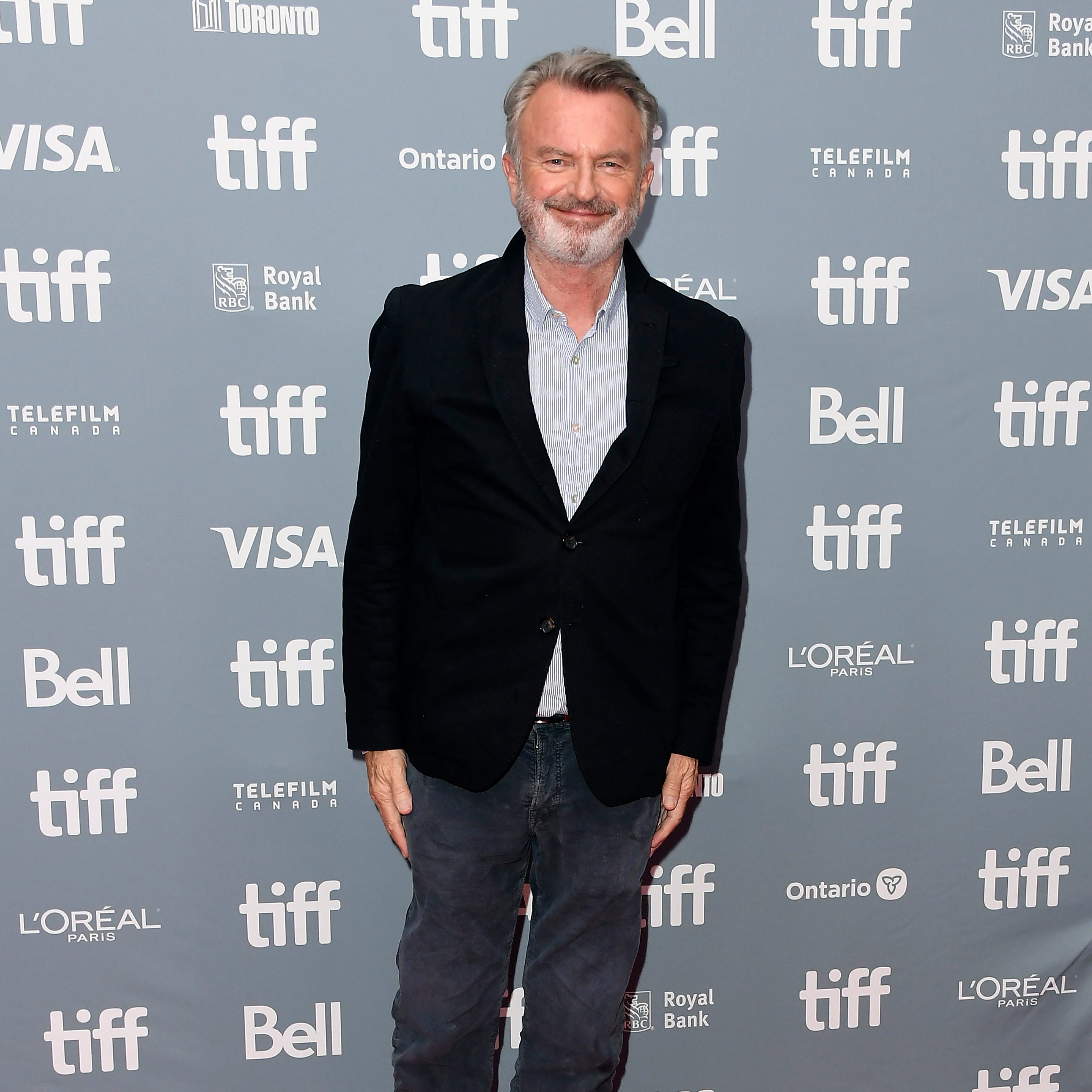TORONTO, ONTARIO - SEPTEMBER 06: Sam Neill attends the "Blackbird" press conference during the 2019 Toronto International Film Festival at TIFF Bell Lightbox on September 06, 2019 in Toronto, Canada. (Photo by Frazer Harrison/Getty Images) ORG XMIT: 775397605 ORIG FILE ID: 1172811642