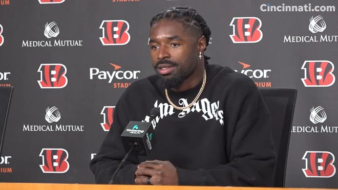 Bengals safety Nick Scott was introduced Monday during a press conference. Scott comes to Cincinnati from the Los Angeles Rams.