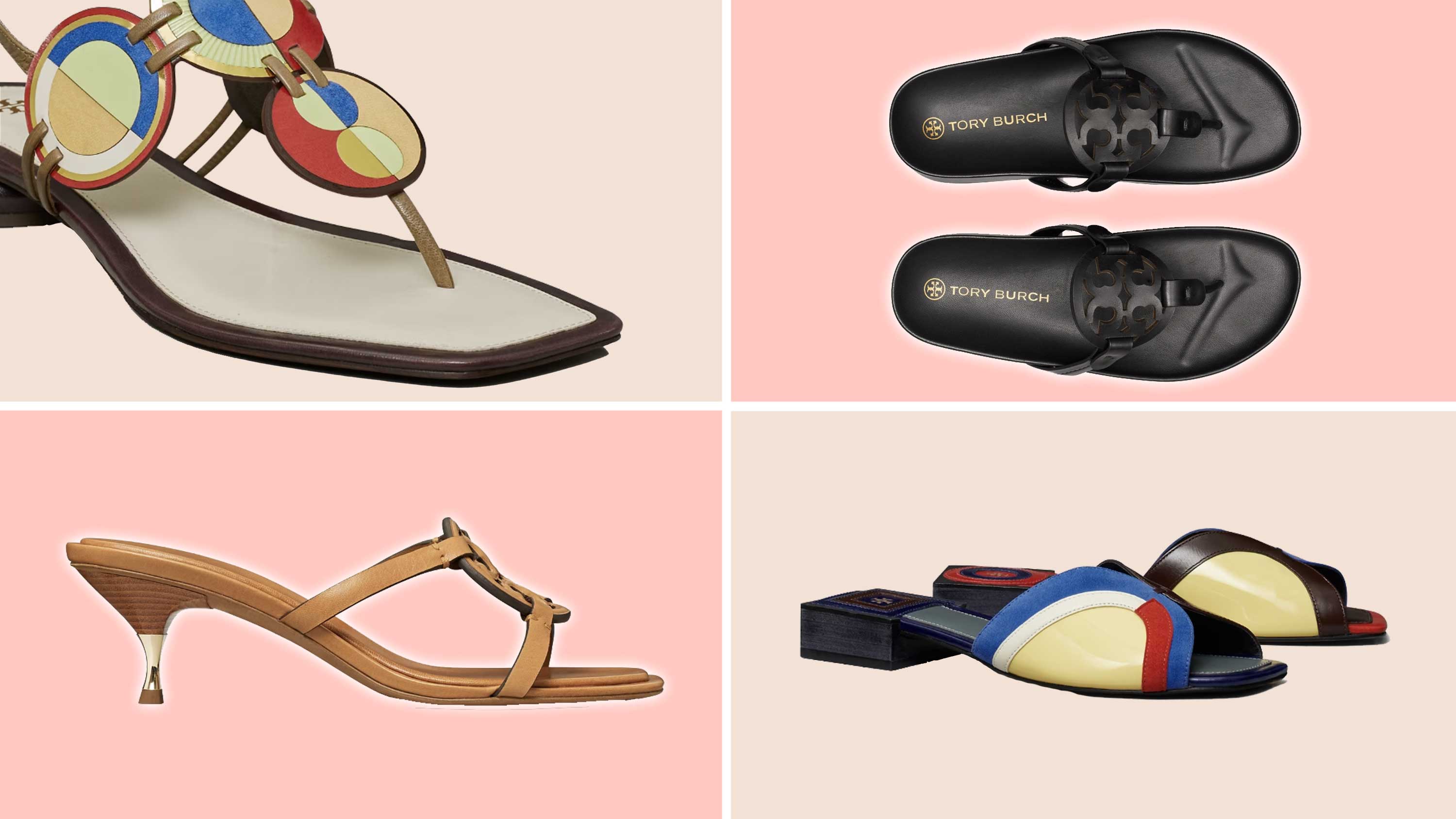 Tory Burch sandals: Shop the newest Tory Burch Marquetry Spring Sandal