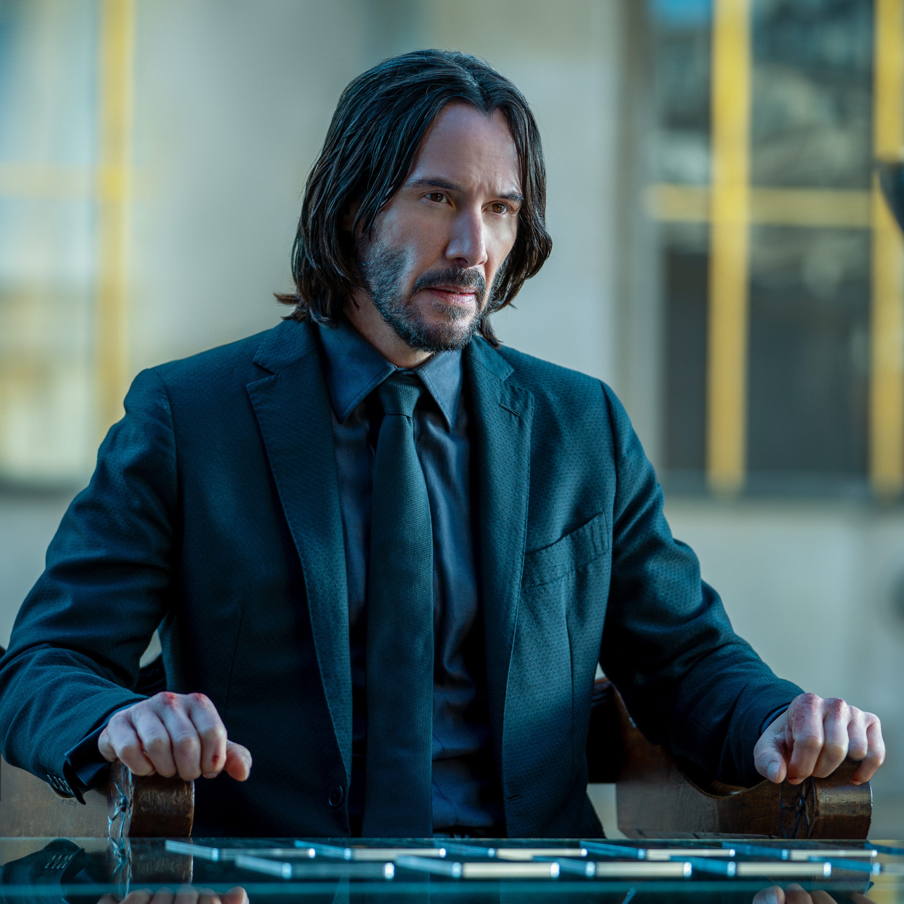 Keanu Reeves reprises his role as the title hitman in "John Wick: Chapter 4."