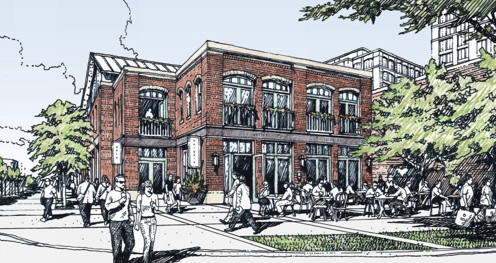 AJ Capital submits final Belle Meade Plaza renderings for Metro Planning Commission review