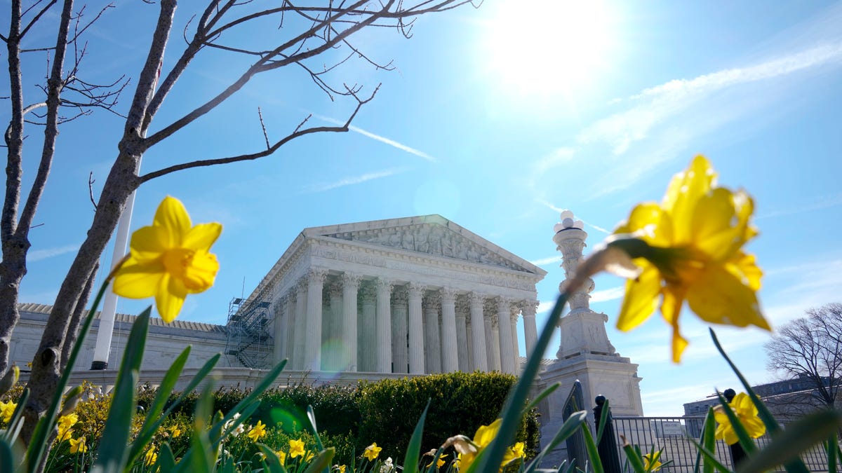 The U.S. Supreme Court, is seen on Tuesday, March 21, 2023, in Washington. (AP Photo/Mariam Zuhaib) ORG XMIT: DCMZ308