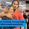 Ohio State football: C.J. Stroud hugs mother, talks with media after 2023 pro day