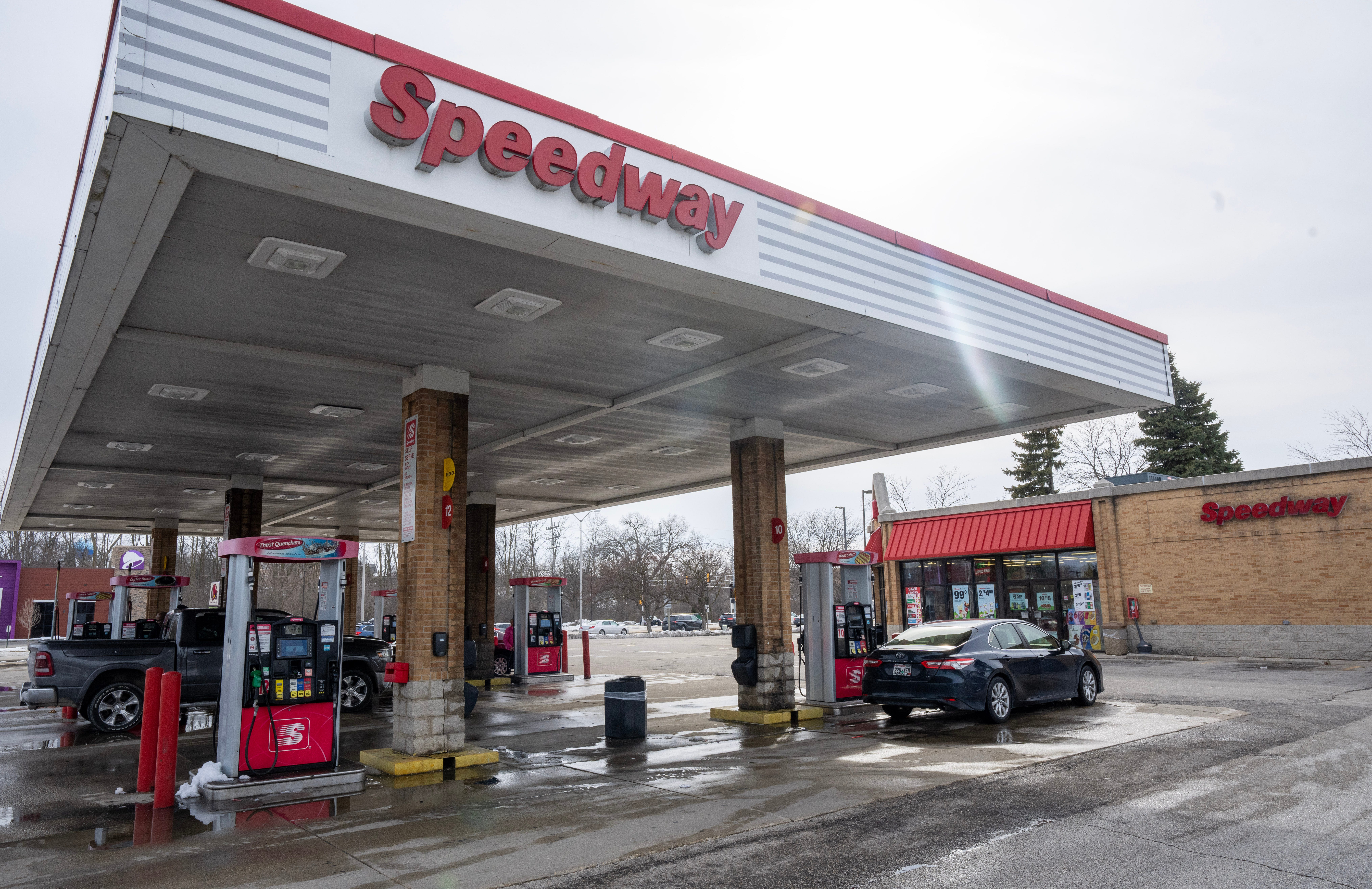 The Speedway gas station is shown at W178N9653 Riversbend Lane in Germantown, Wis. Bobbie Lou Schoeffling, 31, was found shot to death inside her home two weeks after telling a Milwaukee Police officer on July 15 that her ex-boyfriend beat her in a car in front of her children about 30 minutes earlier.
