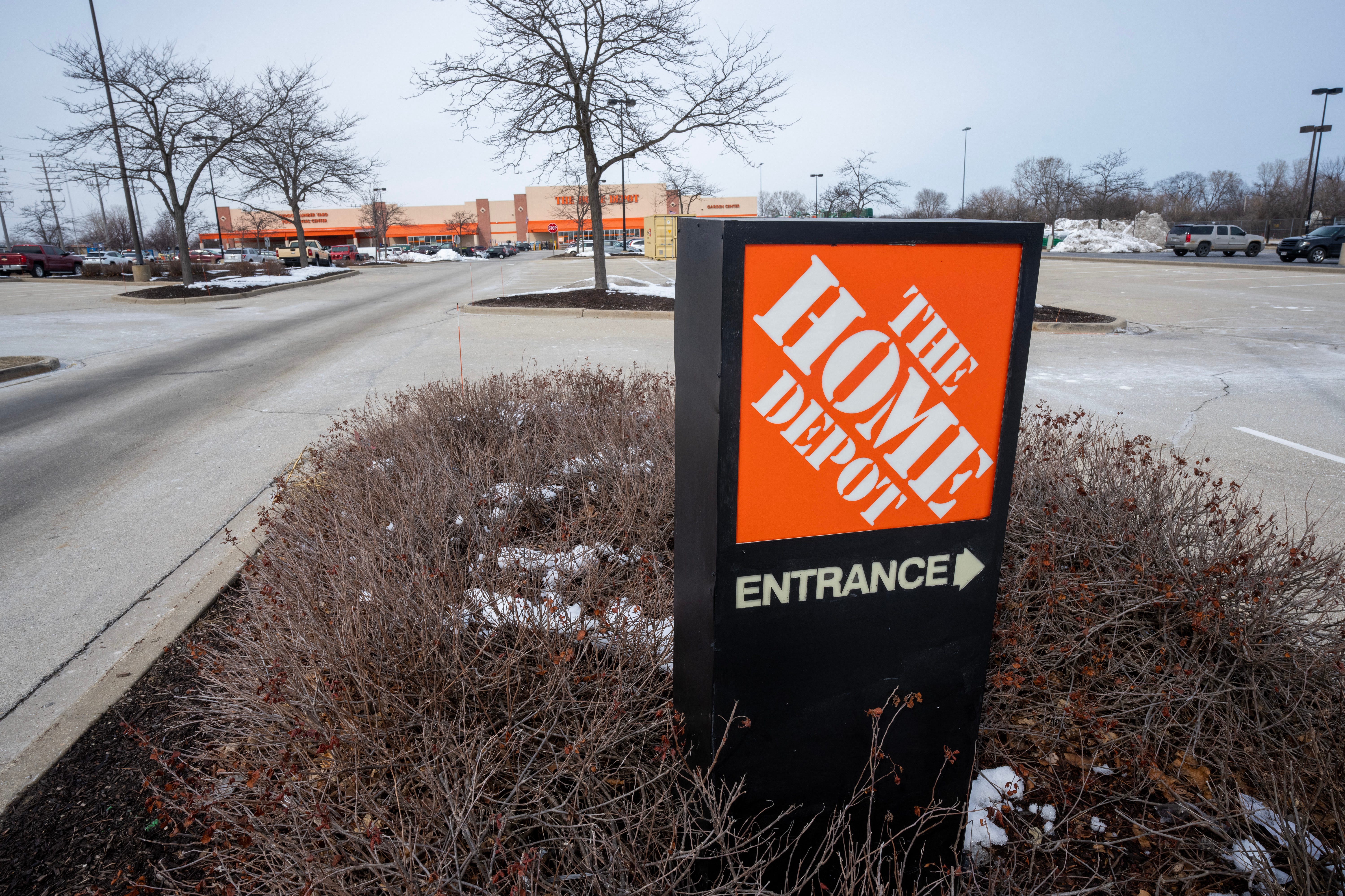 The south parking lot of Home Depot at 4100 N. 124th St. in Wauwatosa, Wis.