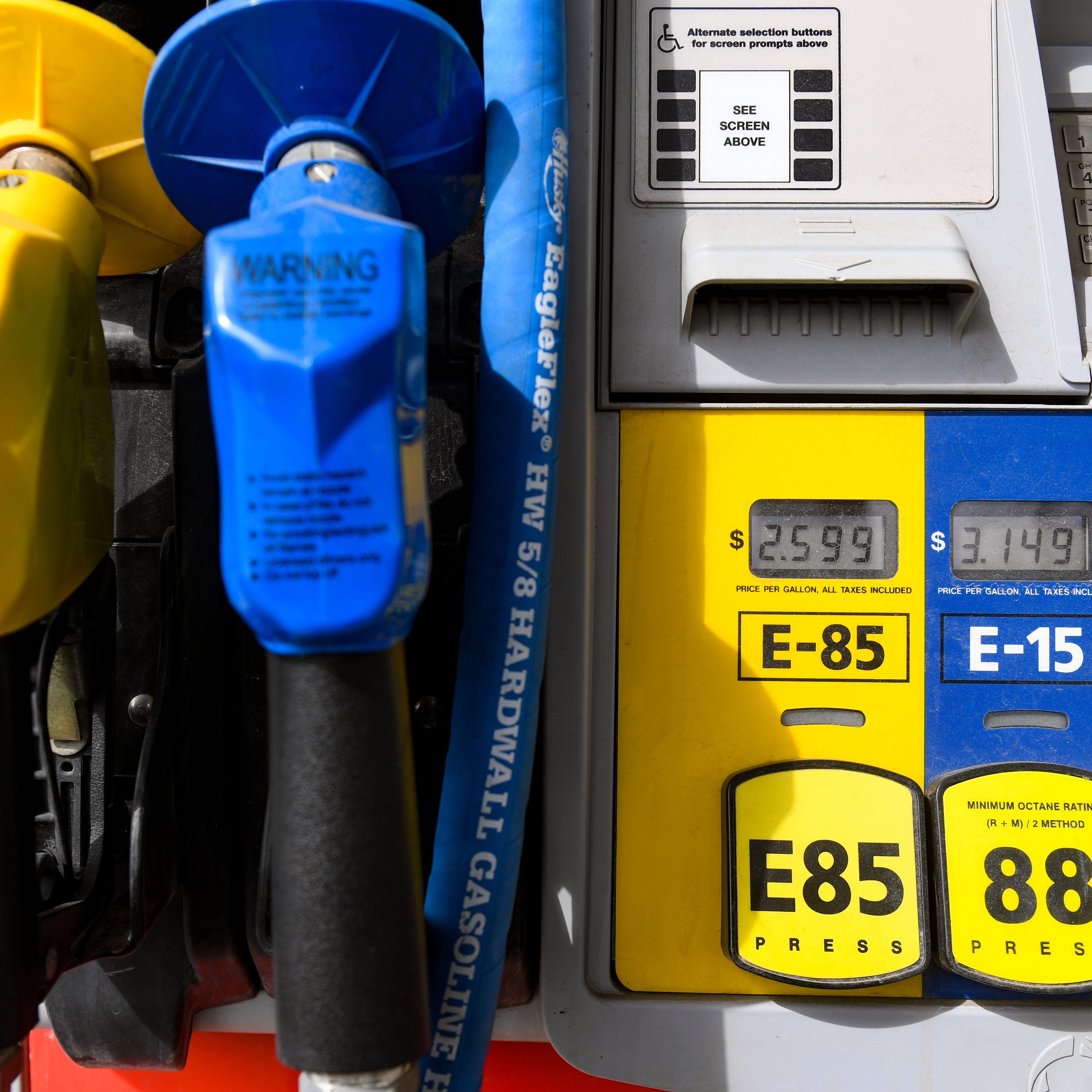 E-15 gasoline is available at a gas station on Wednesday, March 22, 2023, in Sioux Falls.