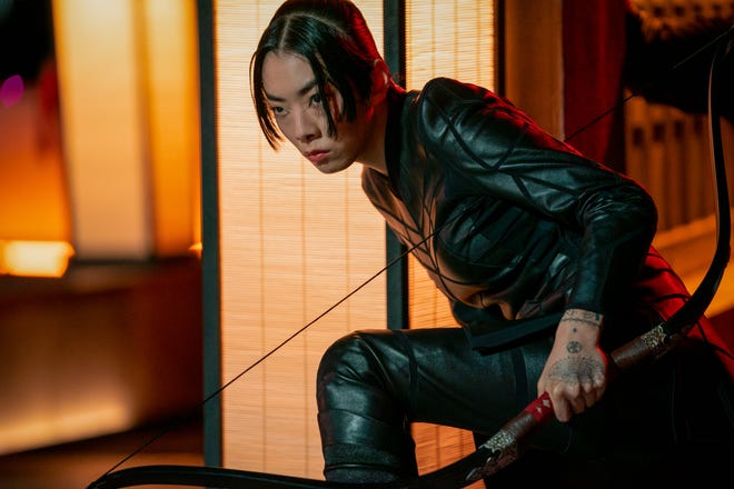 "It was way harder than music," singer Rina Sawayama says of playing Akira in "John Wick: Chapter 4."