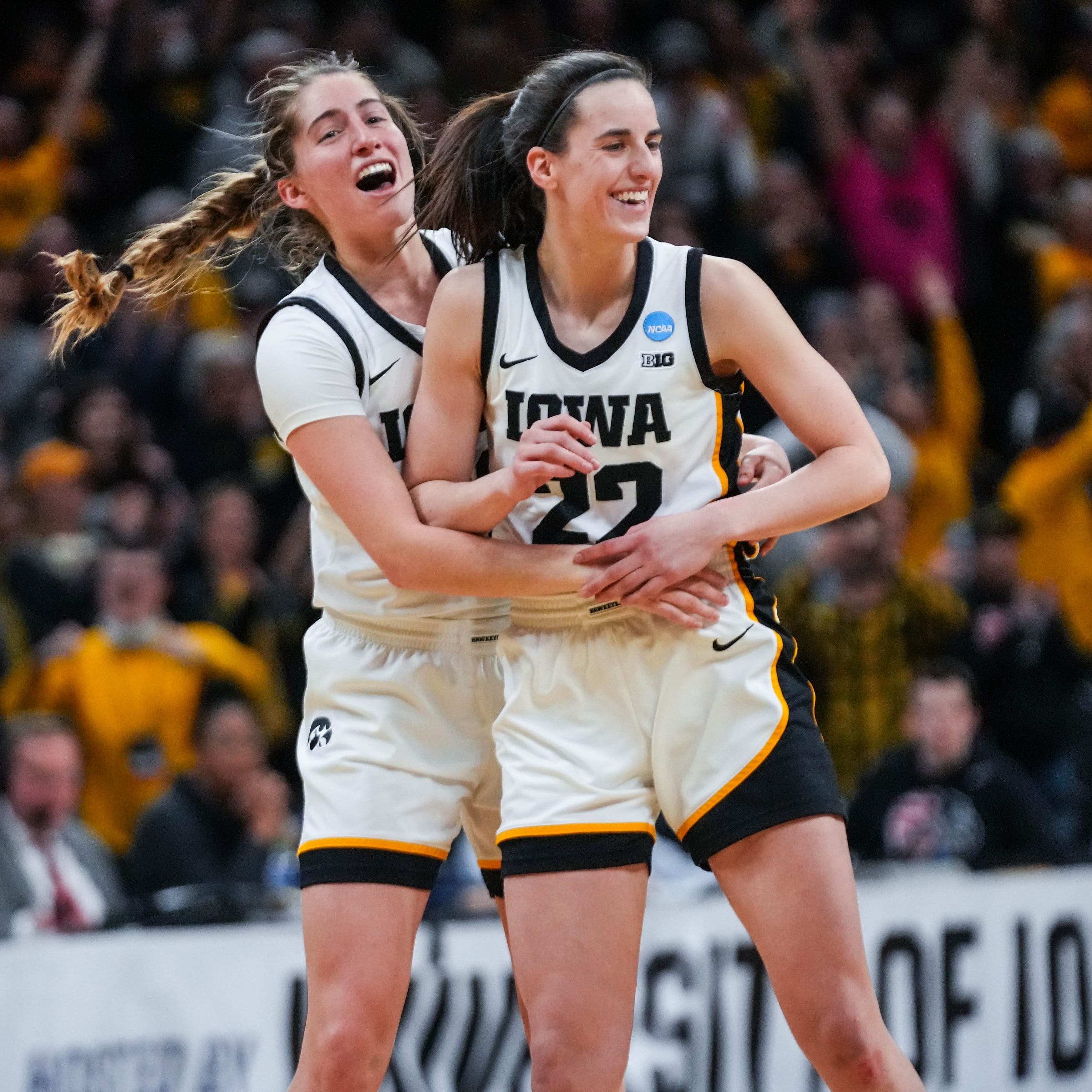 Caitlin Clark (22) looks to guide Iowa to the Elite Eight for the first time since she arrived on campus.