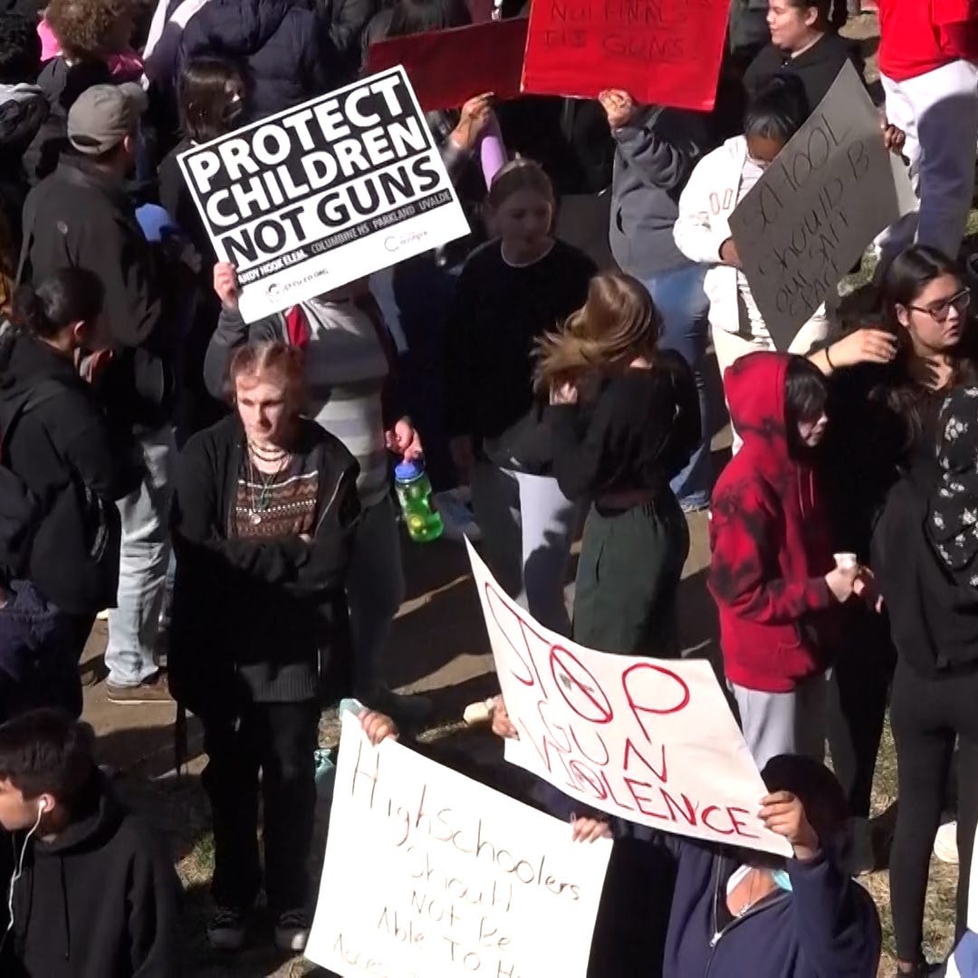Denver high school students protest gun violence