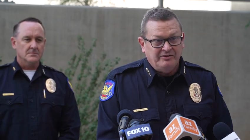 Phoenix police say officer shot 'acted with courage' and asked for public's help