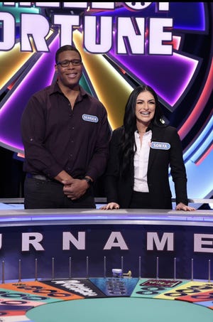 Derrick T. Lewis, 44, of Newark, will be on "Wheel of Fortune" on March 28, 2023, for one of their WWE Week episodes. He is paired with WWE Superstar Sonya Deville.
