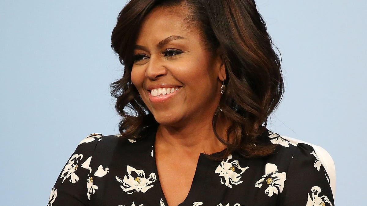 First Lady of the United States Michelle Obama participates in a panel discussion at Glamour Hosts "A Brighter Future: A Global Conversation on Girls' Education" with First Lady Michelle Obama at The Newseum on Oct. 11, 2016, in Washington, DC.