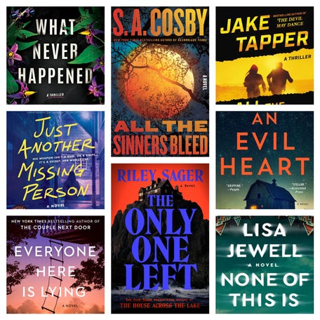 S. A. Cosby, Jake Tapper and Riley Sager have thrilling new suspense novels coming out this summer.