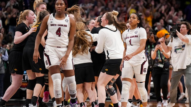 Caitlin Clark, Iowa beat South Carolina basketball 77-73 in Final Four