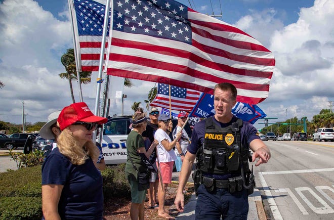 Photo gallery: Trump leaves Palm Beach County ahead of New York arraignment.