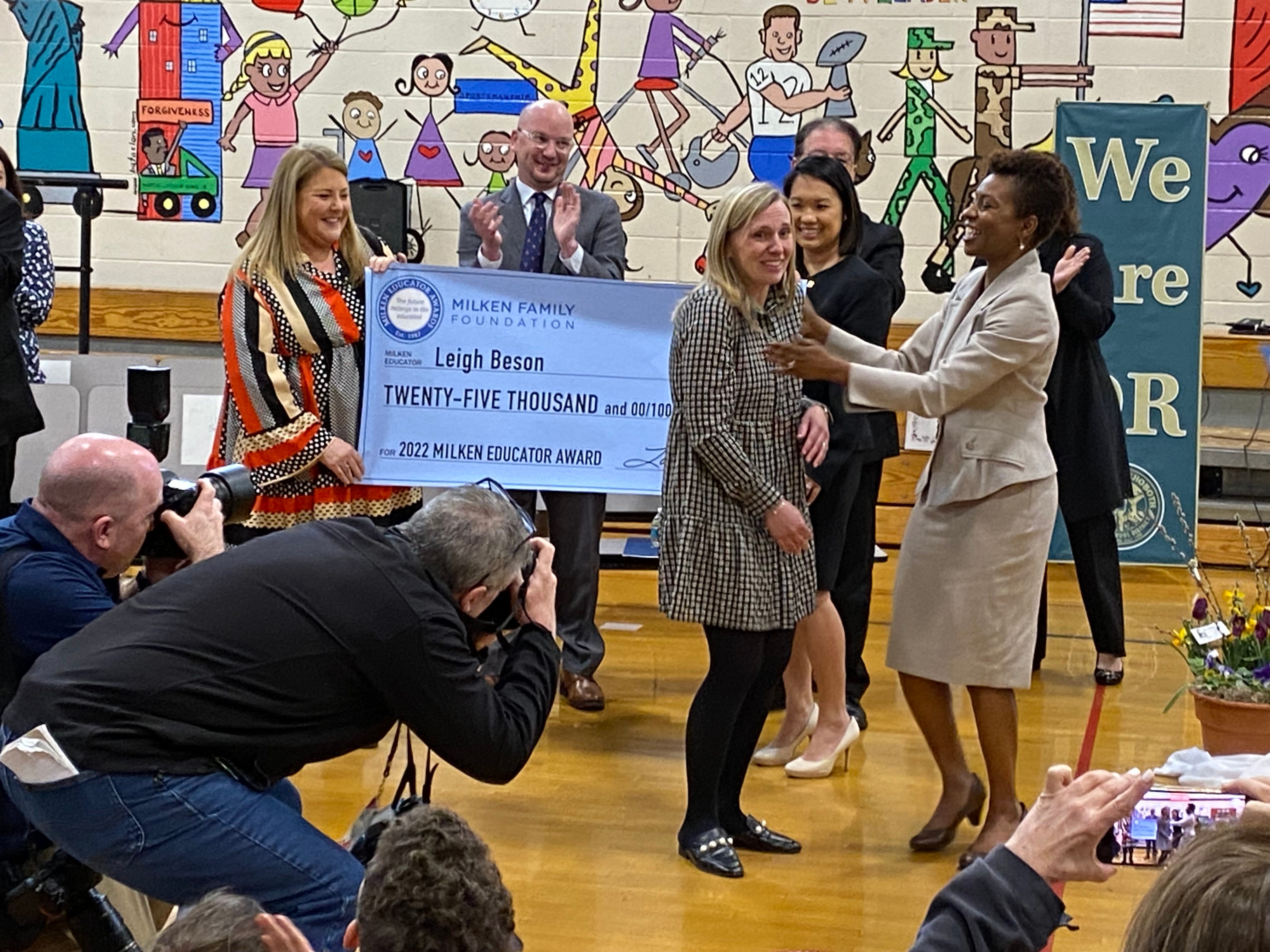 Dighton Elementary School reading teacher wins Milken Educators Award