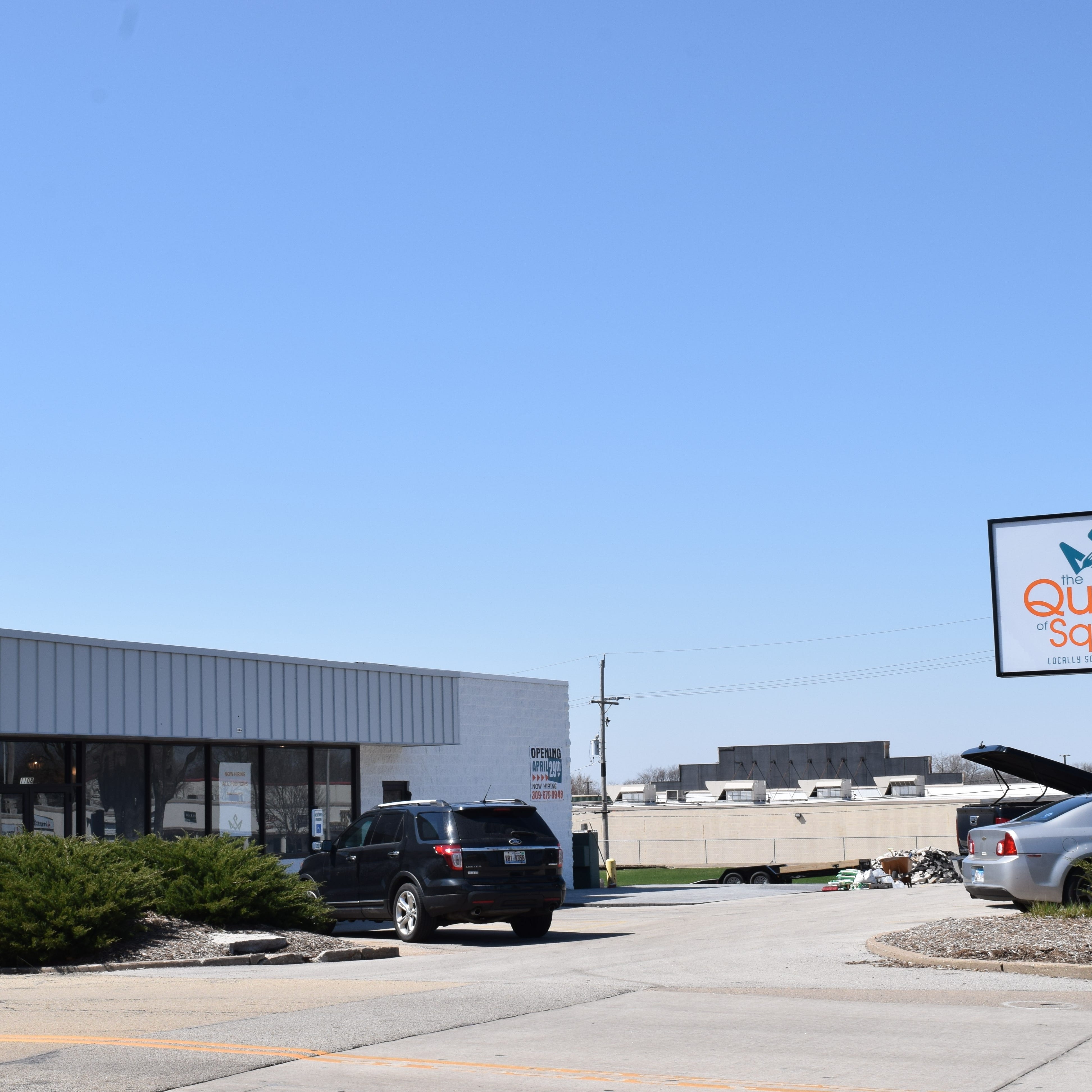 The Queen of Squash installed a sign of West Glen Avenue. The restaurant plans to open April 29.