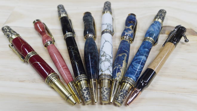 These are some of the custom pens made by Andrew Aspden.