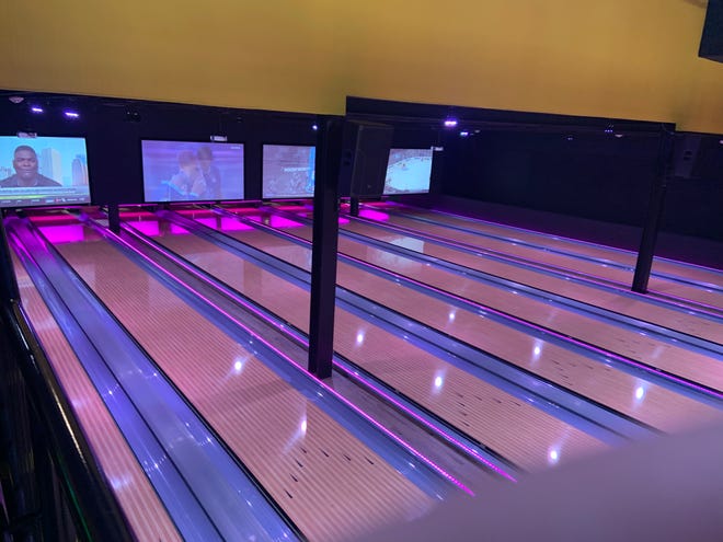 Bowling is among the many activities to be found at Launch at the Mall at Whitney Field in Leominster.