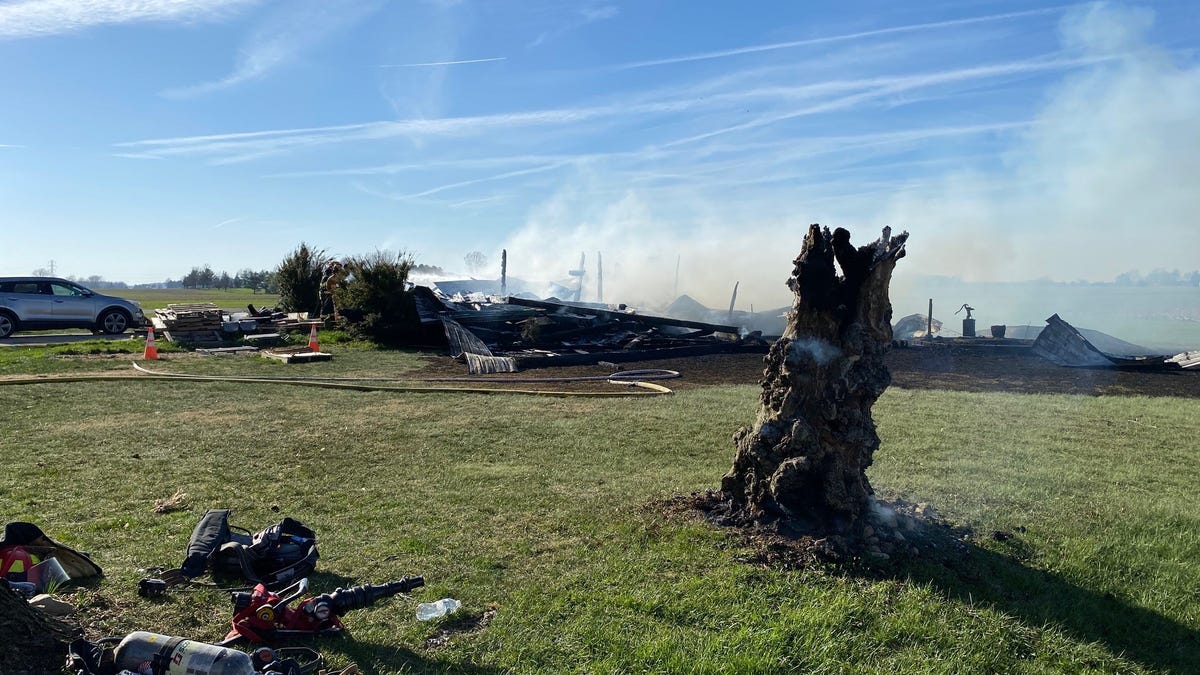 Shelby barn fire caused by open burn fire chief says Shelby barn fire caused by open burn fire chief says