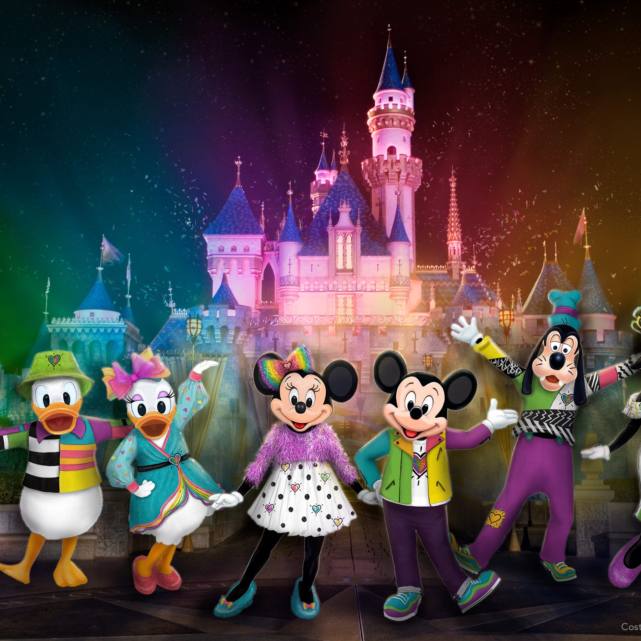 Mickey Mouse and his pals will don all-new outfits for Disneyland After Dark: Pride Nite.